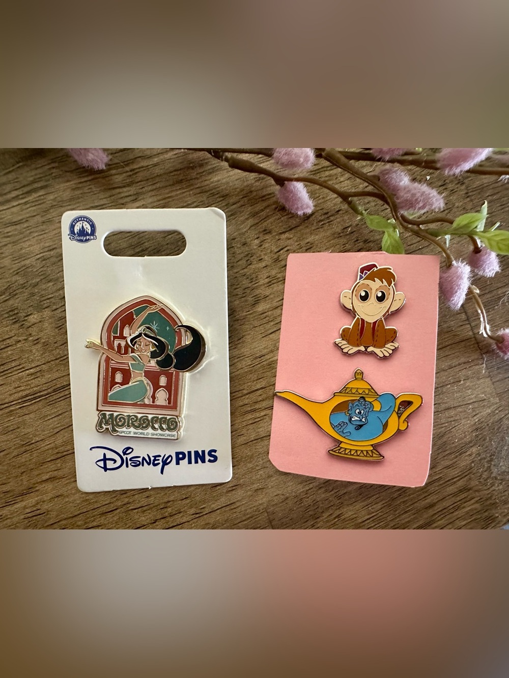 Aladdin Disney Trading Pins (Lot of 3) 🧞‍♂️🩵✨